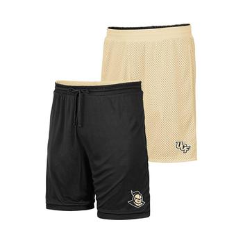 Colosseum | Men's Gold, Black UCF Knights Wiggum Reversible Shorts商品图片,