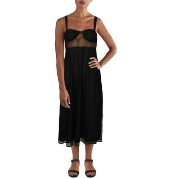 推荐Danielle Bernstein Womens Lace Sheer Midi Dress商品