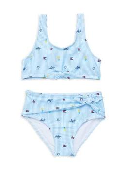 Tommy Hilfiger | ​Little Girl’s 2-Piece Ithaca Stripe Bikini Set商品图片,3.5折