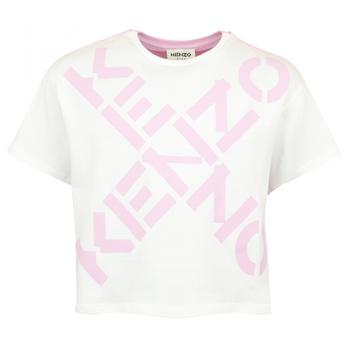 推荐White & Pink X Logo Cropped T Shirt商品