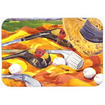 商品Caroline's Treasures | 6063LCB 15 x 12 Inch Golf Clubs Golfer Glass Cutting Board, Large,商家Verishop,价格¥280图片