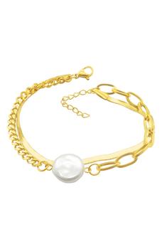 推荐Mixed Chain Cultured Pearl Bracelet商品