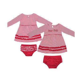Colosseum | Girls Infant Scarlet Ohio State Buckeyes Whoville Dress and Bloomer Set商品图片,