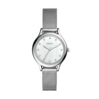 Fossil | Fossil Women's Laney Three-Hand, Stainless Steel Watch 5折, 独家减免邮费