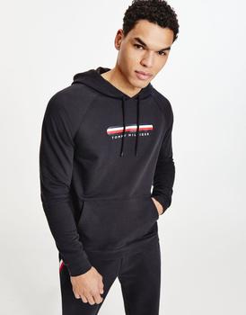 Tommy Hilfiger | Tommy Hilfiger lounge flag hoodie in black商品图片,