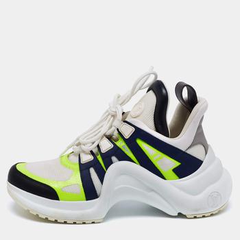 lv低帮鞋, [二手商品] Louis Vuitton | Louis Vuitton Multicolor Nylon And Leather Archlight Low-Top Sneakers Size 38.5商品图片 5.5折