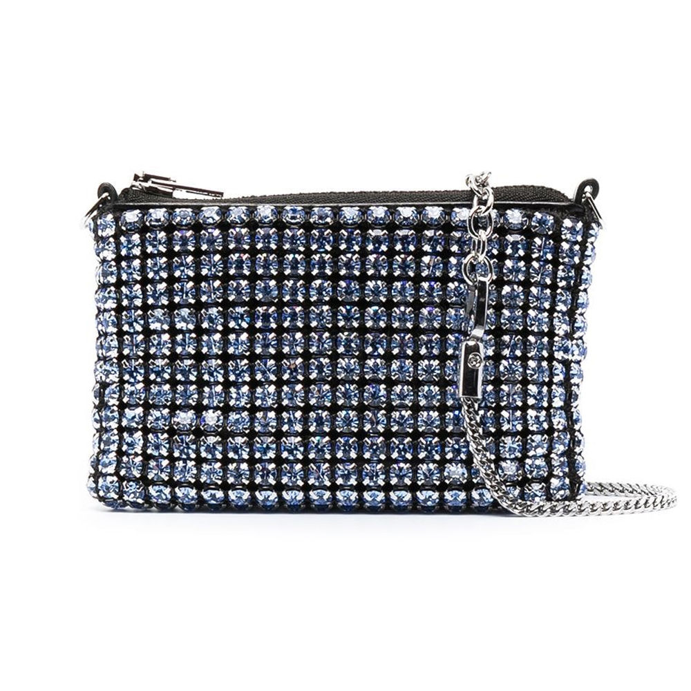 alexander wang包, Alexander Wang | ALEXANDER WANG 女士黑色水钻链条迷你单肩包 20121X81M-456商品图片 独家减免邮费