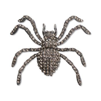 商品Hematite-Tone Pavé Spider Pin, Created for Macy's图片