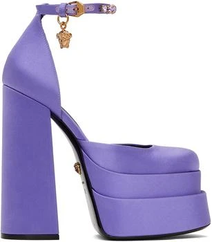 Versace Purple Medusa Aevitas Heels