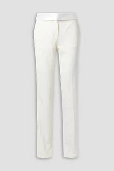 Stella McCartney | Satin-trimmed twill straight-leg pants,商家THE OUTNET US,价格¥1268