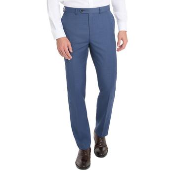 商品Men's Slim-Fit Sharkskin Wool Stretch Suit Pants图片