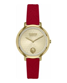 Versus Versace | La Villette Crystal Leather Watch商品图片,额外9折, 额外九折