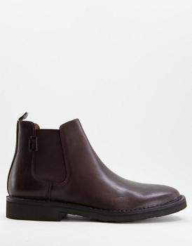 美国ralph lauren polo, Ralph Lauren | Polo Ralph Lauren talan leather chelsea boot with pony logo in brown商品图片 7.4折