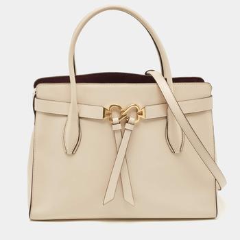 Kate Spade Cream Leather Large Toujours Tote