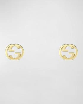 Gucci | 18K Yellow Gold Interlocking G Stud Earrings,商家Neiman Marcus,价格¥9704