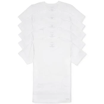 Calvin Klein | Men's 5-Pk. Cotton Classics Crew Neck Undershirts, Created for Macy's 额外7折, 额外七折
