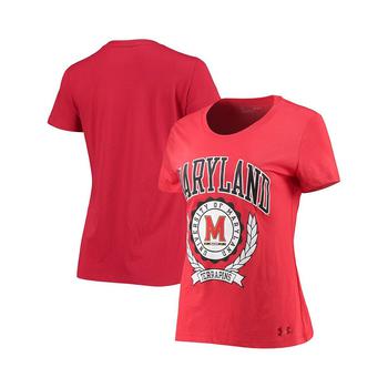 推荐Women's Red Maryland Terrapins T-shirt商品