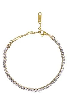 ADORNIA | 14K Gold Plated Tennis Water Resistant Bracelet,商家Nordstrom Rack,价格¥170