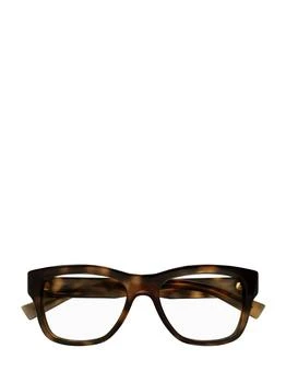 Yves Saint Laurent | Saint Laurent Eyewear Square Frame Glasses,商家Cettire,价格¥1332