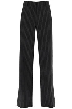 推荐Pinstriped wide leg pants商品