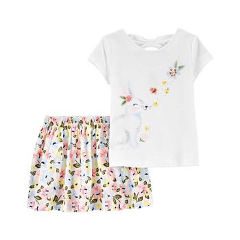 商品Carter's | Baby Girls Bunny T Shirt and Floral Skirt, 2 Piece Set,商家Macy's,价格¥201图片