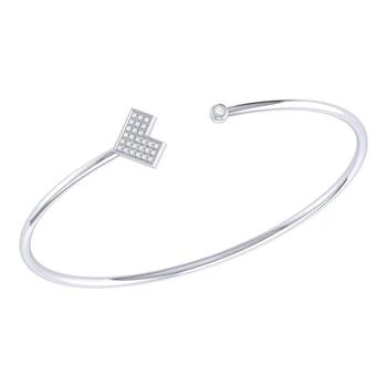 LuvMyJewelry | One Way Arrow Adjustable Diamond Cuff In Sterling Silver,商家Verishop,价格¥1740
