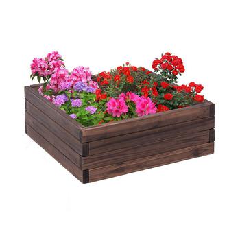 商品Costway | Square Raised Garden Bed Flower Vegetables Seeds Planter Kit Elevated Box,商家Macy's,价格¥415图片