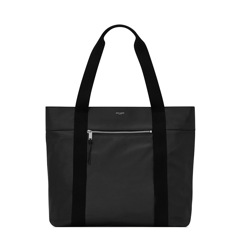 圣罗兰反转巴黎手提包, Yves Saint Laurent |  SAINT LAURENT PARIS/圣罗兰 YSL DAILY CABAS系列 男女通用中号黑色半棉帆布和小羊皮ysl压花手提斜挎单肩包63471603U7E1000商品图片 7.4折×额外9.5折, 包邮包税, 额外九五折