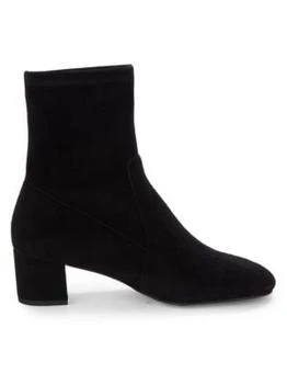 推荐Sofia Block Heel Suede Sock Boots商品