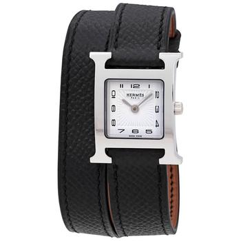 Hermes | Heure H White Dial Small Double Tour Leather Watch 036716WW00商品图片,6.5折, 满$275减$25, 满减