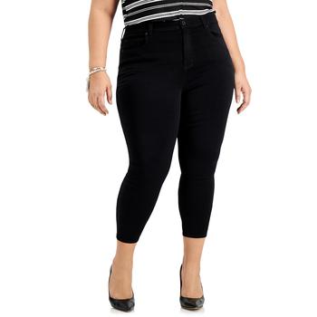 Celebrity Pink, Celebrity Pink | Trendy Plus Size Black Skinny Ankle Jeans商品图片 5.1折×额外8折, 额外八折