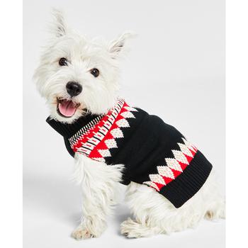 商品Dog Fair Isle Mock Neck Holiday Sweater, Created for Macy's图片