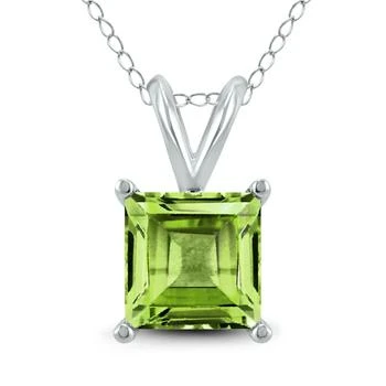 SSELECTS | 14K  7Mm Square Peridot Pendant,商家Premium Outlets,价格¥2184