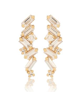 商品Suzanne Kalan | Fireworks 18kt gold earrings with diamonds,商家MyTheresa,价格¥23508图片