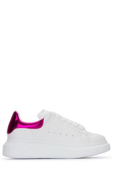 商品Alexander McQueen | Girls White / Printers Pink Larry Oversize Low-Top Sneakers,商家Jomashop,价格¥892图片
