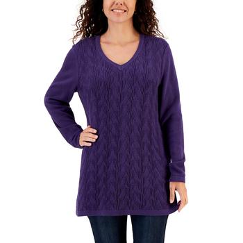 Karen Scott | Women's Cable-Knit Tunic Sweater, Created for Macy's商品图片,3.8折