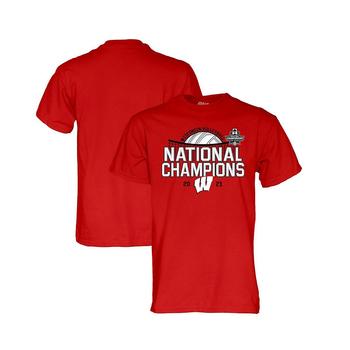 商品Blue 84 | Men's Red Wisconsin Badgers 2021 Women's Volleyball National Champions T-shirt,商家Macy's,价格¥203图片