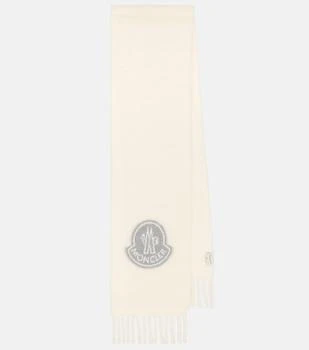 Moncler | Logo羊毛混纺围巾,商家MyTheresa CN,价格¥5150
