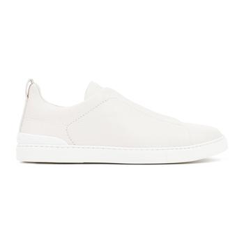 zegna鞋真假, Zegna | ERMENEGILDO ZEGNA  TRIPLE STITCH SLIP-ON SNEAKERS SHOES商品图片 7.6折