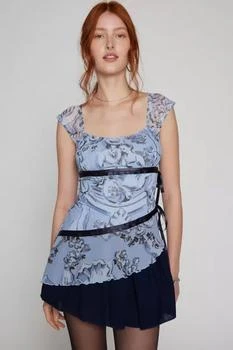 Kimchi Blue | Kimchi Blue Candice Asymmetrical Cap Sleeve Top,商家Urban Outfitters,价格¥192