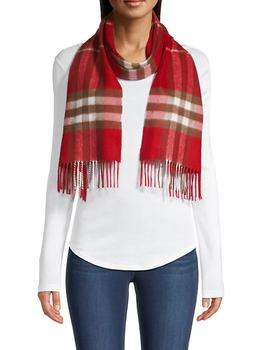 burberry围巾真假, Burberry | Giant Icon Check Cashmere Scarf商品图片 