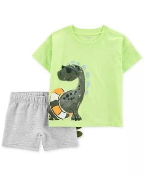 Carter's | Toddler Boys Dinosaur Graphic T-Shirt & Shorts, 2 Piece Set,商家Macy's,价格¥124