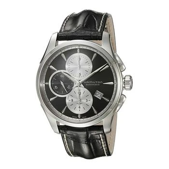 Hamilton | Hamilton Men's Watch - Jazzmaster Automatic Chronograph Date Black Strap | H32596781 4.6折×额外9折x额外9.5折, 独家减免邮费, 额外九折, 额外九五折