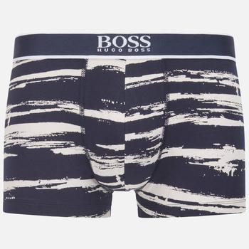 推荐BOSS Bodywear Men's Print 24 Trunk Boxer Shorts - Dark Blue商品