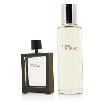 推荐Terre D'hermes Eau De Toilette Refillable Spray + Refill商品