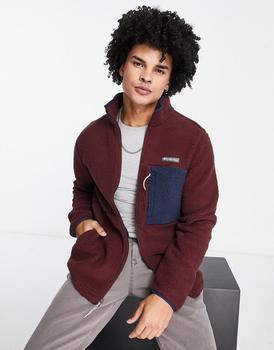 Columbia | Columbia Mountainside heavyweight fleece zip up in burgundy商品图片,