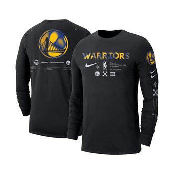 商品Men's Black Golden State Warriors Essential Air Traffic Control Long Sleeve T-shirt图片