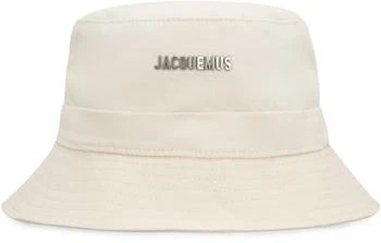 Jacquemus Logo Plaque Drawstring Bucket Hat