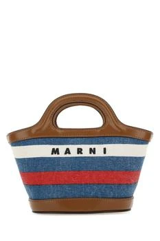 推荐Marni Tropicalia Logo Embroidered Striped Tote Bag商品