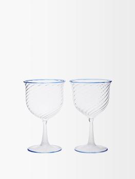 商品Campbell-Rey | X Laguna B set of two Cosima wine glasses,商家MATCHESFASHION,价格¥1228图片